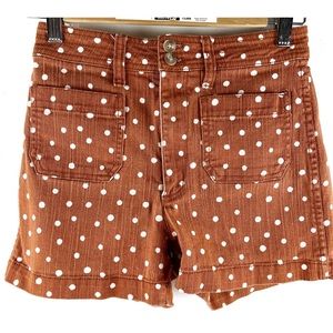 Madewell Inkspot Dots Emmett Patch Pocket Shorts  Size 24